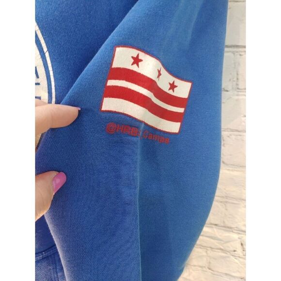 Nike Men's Size Medium Blue Fleece Pullover Hoodie Sweatshirt. - Picture 4 of 10